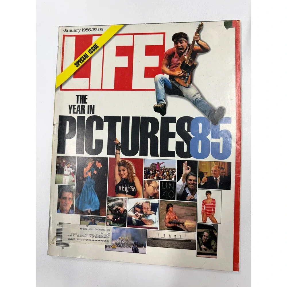 Vintage LIFE Magazine January 1986 Special Issue The Year In Pictures 1985 Cover